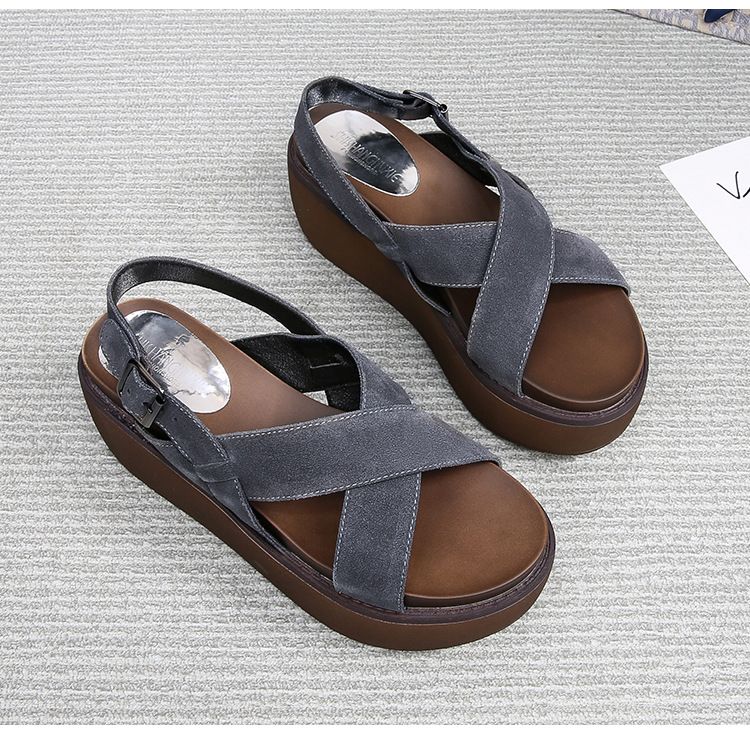 Sandals 2025 Summer Open Toe Multifunctional Thick Bottom Women's Comfortable Casual Beach Shoes_voghion.com