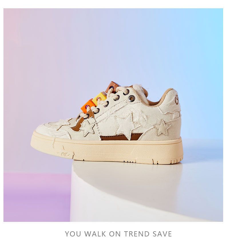 A Niche Design Featuring Stars, , New Flat Bottomed Casual And Versatile Trendy Sports Shoes For Couples,_voghion.com