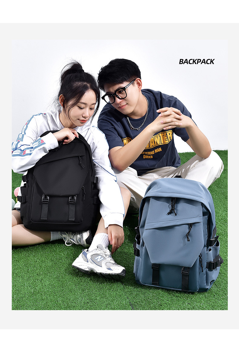 New Backpack Trendy Forest Series Simple Couple Backpack for Junior, High School, and College Students with Large Capacity_voghion.com
