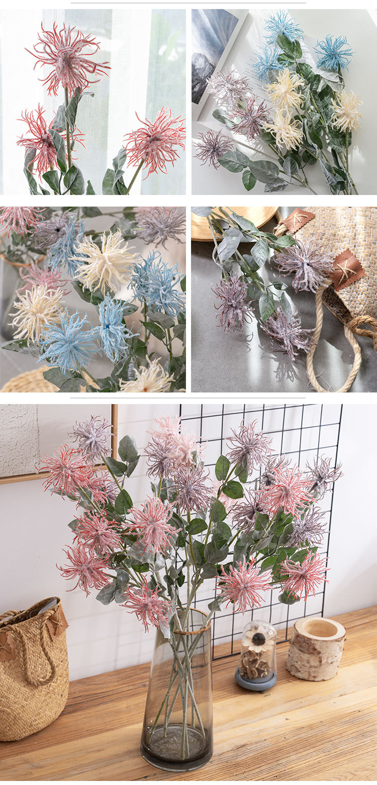 Produttore di fiori decorazione per la casa matrimonio fiori da tenere in mano fiori da strada fiori artificiali da parete MW27601_voghion.com