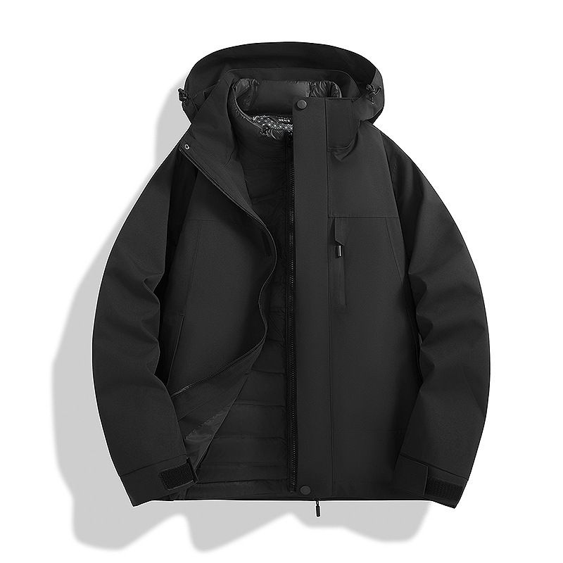 Giacca da alpinismo 3 in 1 con fodera completamente termosaldata, senza cuciture, con nastro adesivo, per uomo e donna_voghion.com
