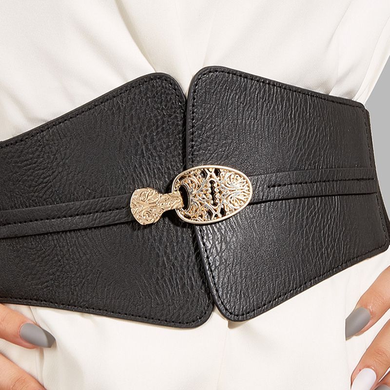 Široka korejska različica modne obleke z elastičnim plaščem gospe Feng z dekoracijo v pasu_voghion.com