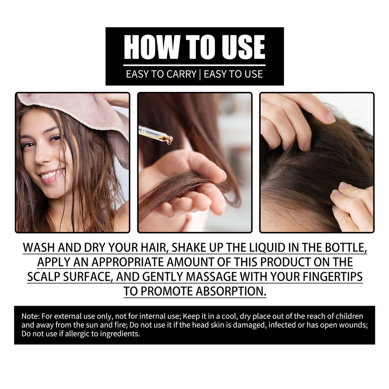OUHOE Collagen B7 Vitamin Consolidate, Dense Prevent Broken Hair, and Protect Hair Essence Oil_voghion.com
