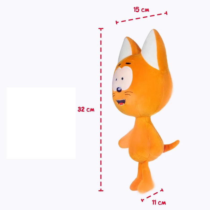 Plush Kitty Adorable Kote Cat Doll Soft Cartoon Toy For Kids In Color Orange Vibrant_voghion.com
