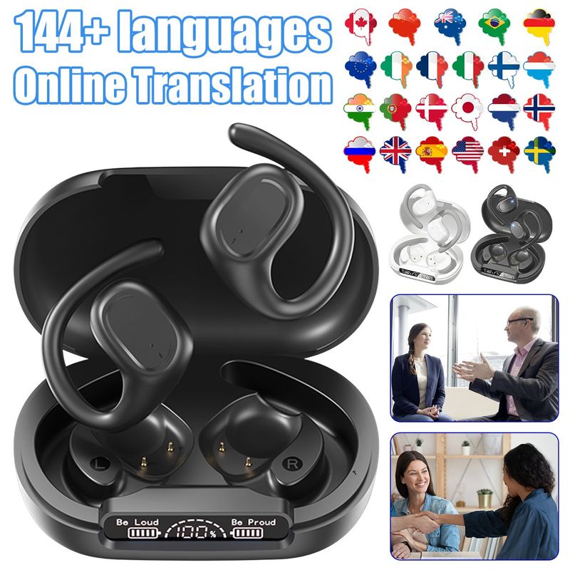 TWS Wireless Bluetooth V5.4 Headset Ohrhörer Ohrhörer Stereo Kopfhörer Ohrbügel_voghion.com