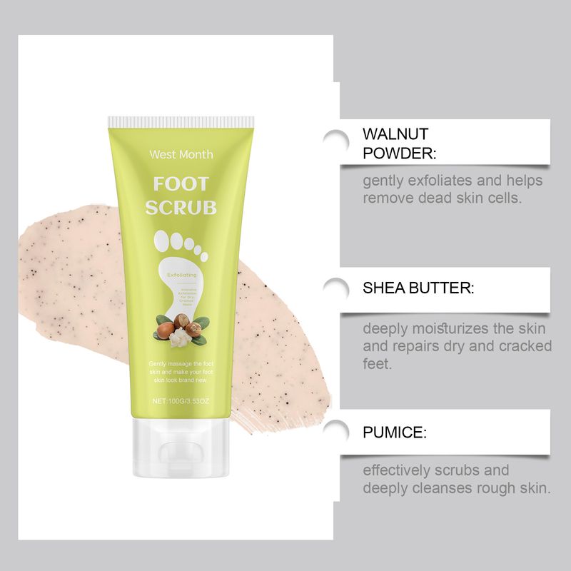 Exfoliantul pentru picioare curăță delicat keratina și pielea moartă a picioarelor, hidratează și netezește pielea._voghion.com