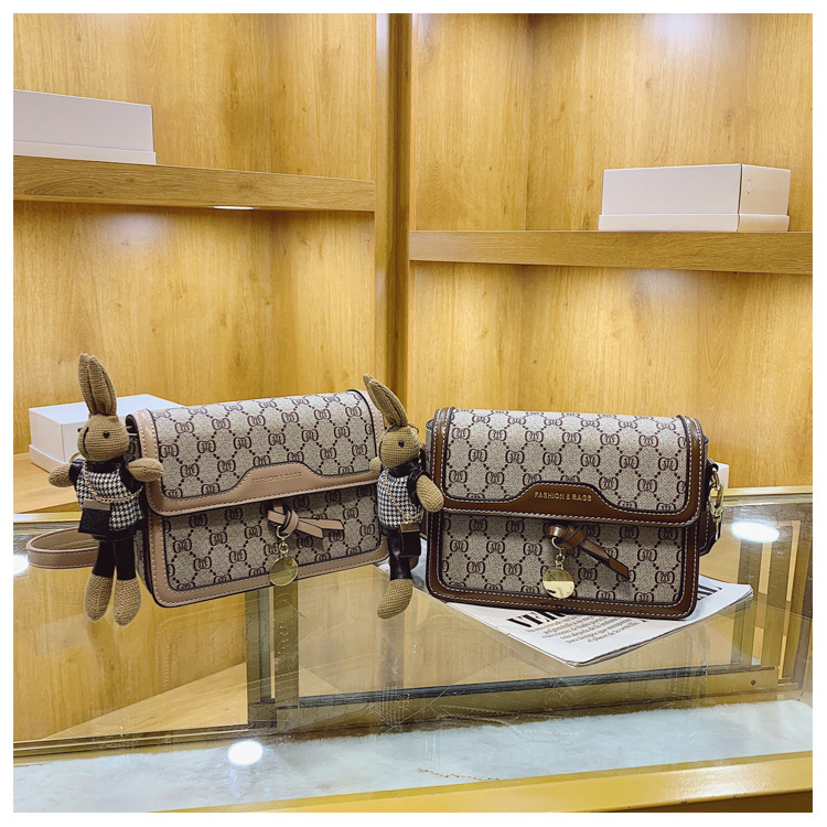 Borsa da donna a tracolla versatile di alta qualità autunno/inverno 2024 nuova moda a tracolla piccola quadrata alla moda Instagram_voghion.com