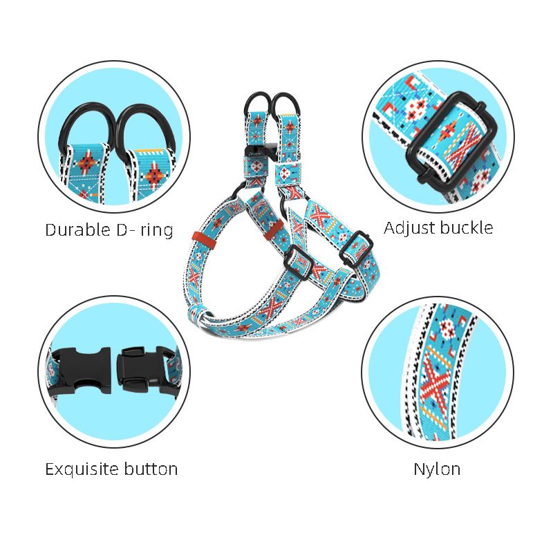 Bohemian Set Outdoor Chest Harness Smycz dla psa Akcesoria dla zwierząt_voghion.com