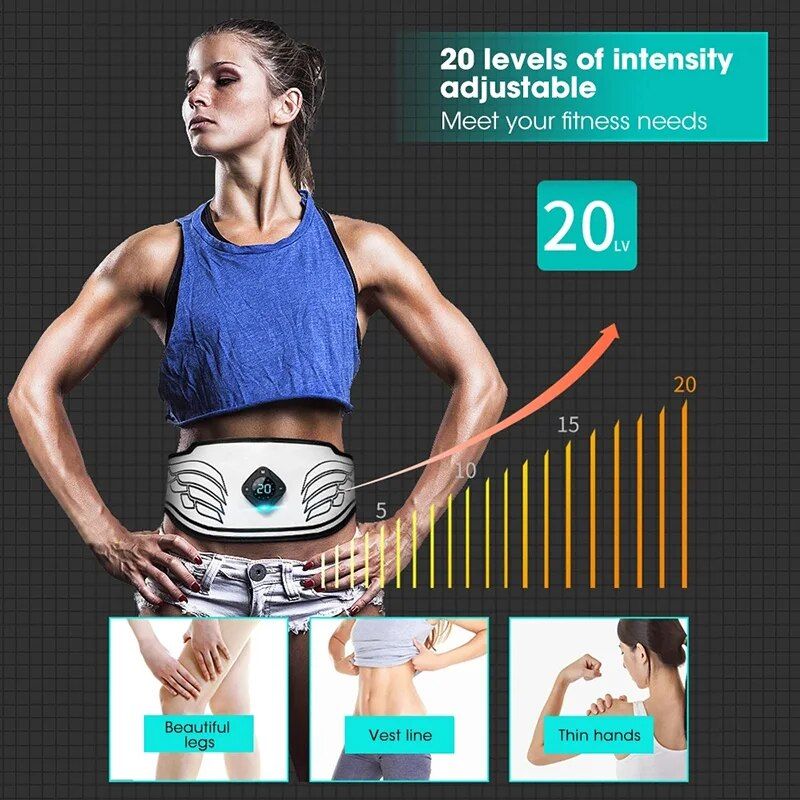 Negozio di bellezza Stimolatore Ab Abs hine Cintura tonificante addominale Ems Spiertoner Usb Fiess Attrezzo per allenamento Perdita Ottieni attrezzatura Home Gy dominal_voghion.com