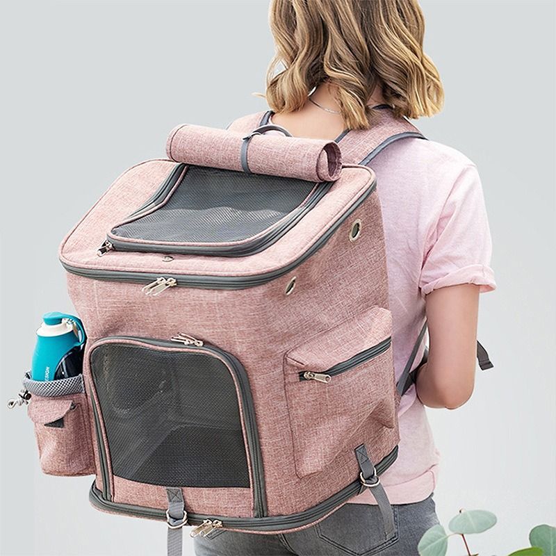 Faltbare Träger Kleine Hund Outdoor Tasche Katze Tragbare Haustier Rucksack Für Katzen_voghion.com