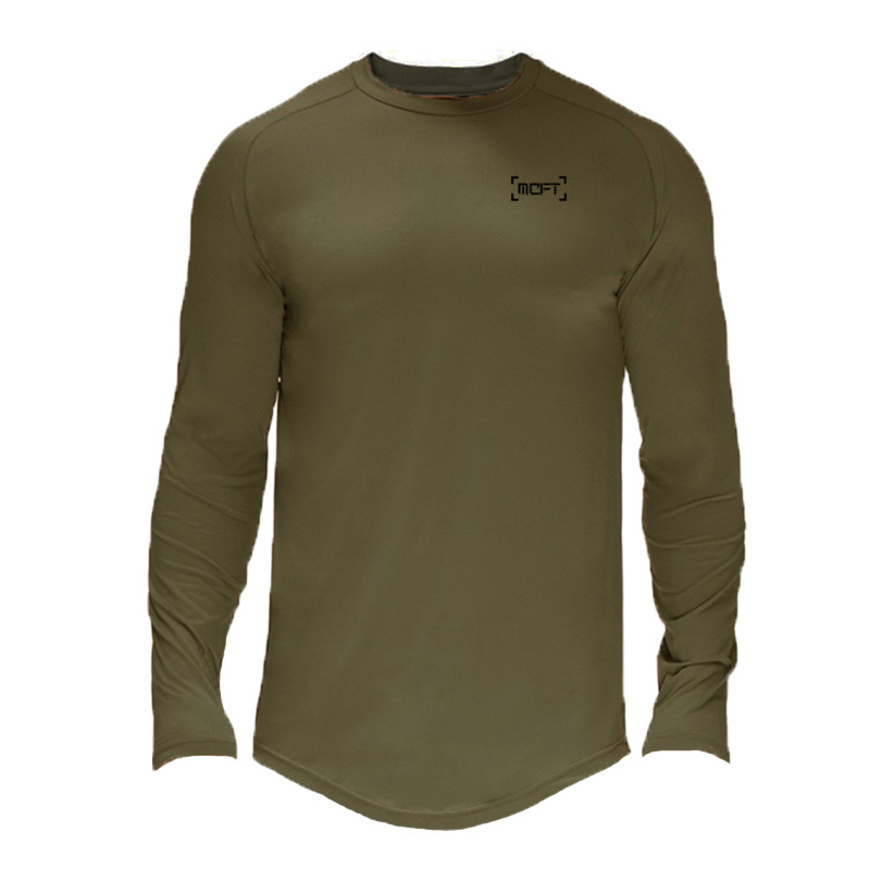 Men's long-sleeved quick-drying tights trend training top Running base_voghion.com