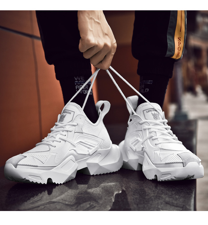 Men's Comfortable Sneakers Breathable Casual Shoes Work Casual Shoes Leather Waterproof_voghion.com