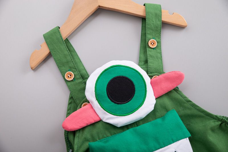 2024. aasta suvine lastekomplekt Big Eyes seljapaeltega lühikeste varrukatega 2-4-aastastele poistele, kaheosalised lühikesed püksid_voghion.com