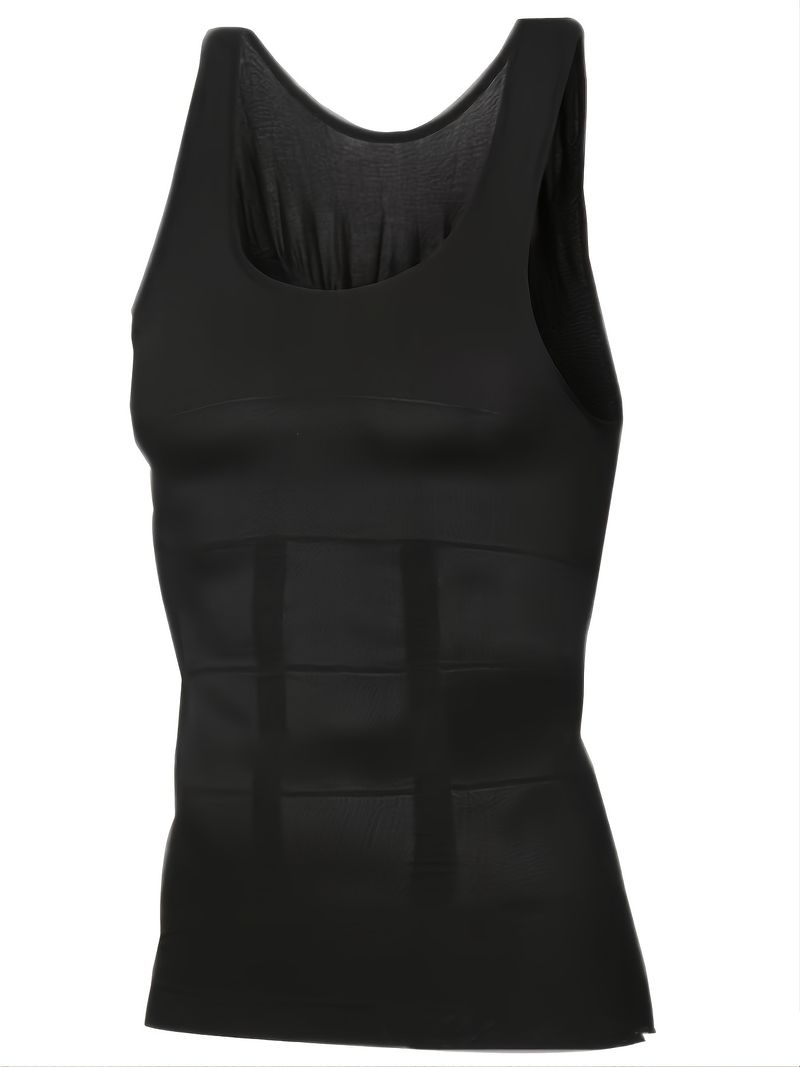 2025 Herren-Kompression-Body-Shaper-Tanktop, Schlankheit Weste_voghion.com