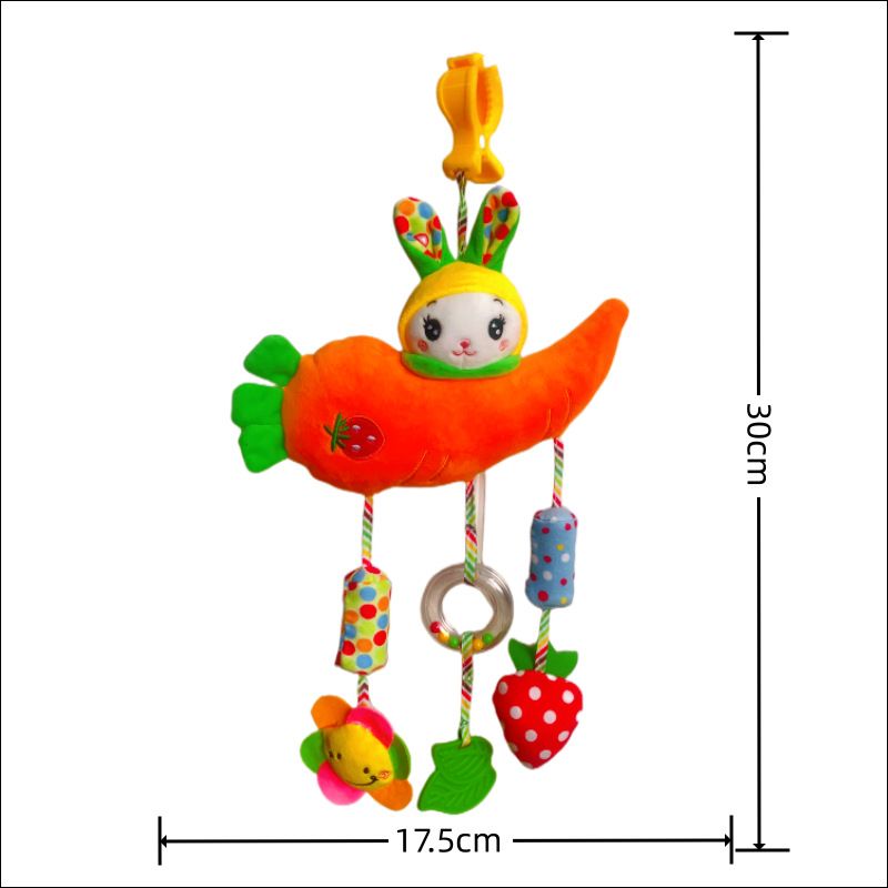 Nuevo colgante para carrito de cuna, estilo gris, para bebé, con forma de animal, campanas de viento, juguete de peluche para cama_voghion.com