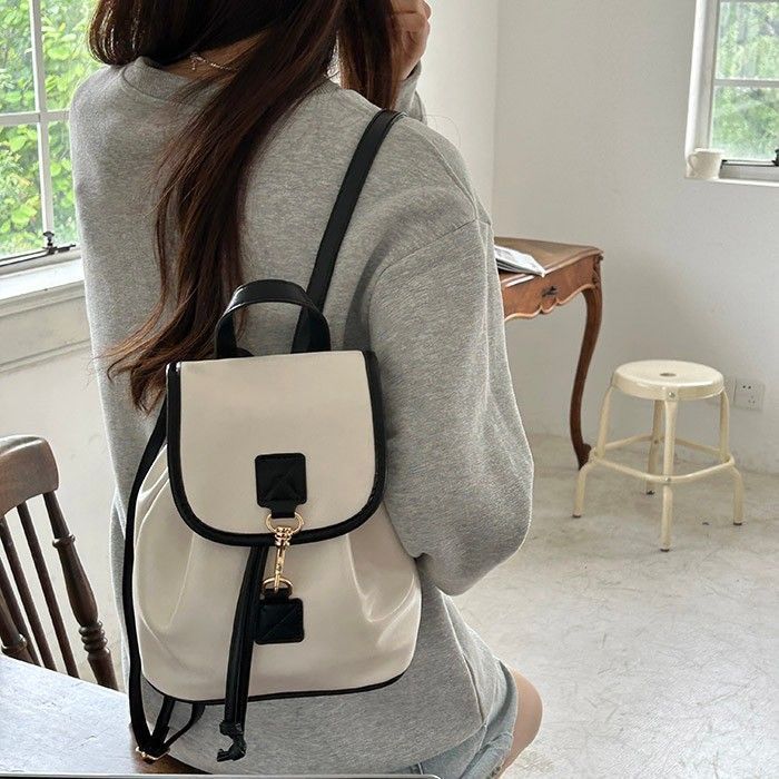 Soft Leather Women's 2025 Korean College Wind Casual Hundred Students Class Commuter Backpack Fashion Hundred_voghion.com