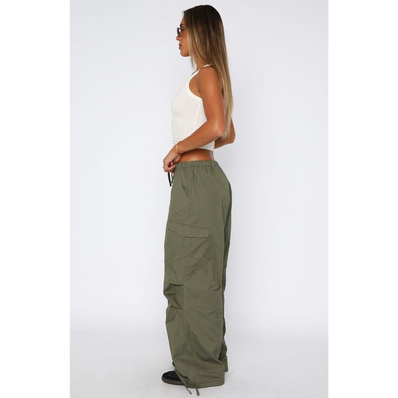 Women's Cargo Pants With Drawstring Waist & Multiple Pockets - Comfortable Loose Fit Straight Leg Workwear Pants For Casual Street Style_voghion.com