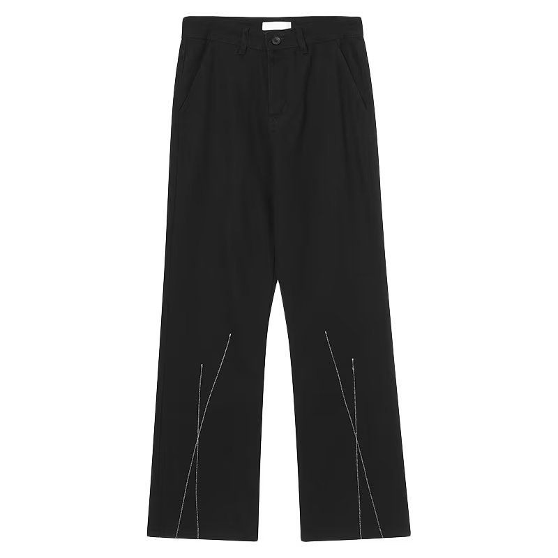 Gerade geschnittene Jeans im amerikanischen Stil für Herren, Sommer, Straße, lässig, vielseitig, lockere Hose mit weitem Bein_voghion.com
