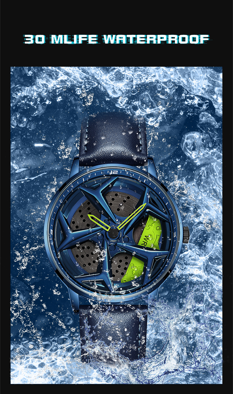 Stahlband rotierende Trend Mode wasserdicht Student cool Herrenuhr einfach_voghion.com