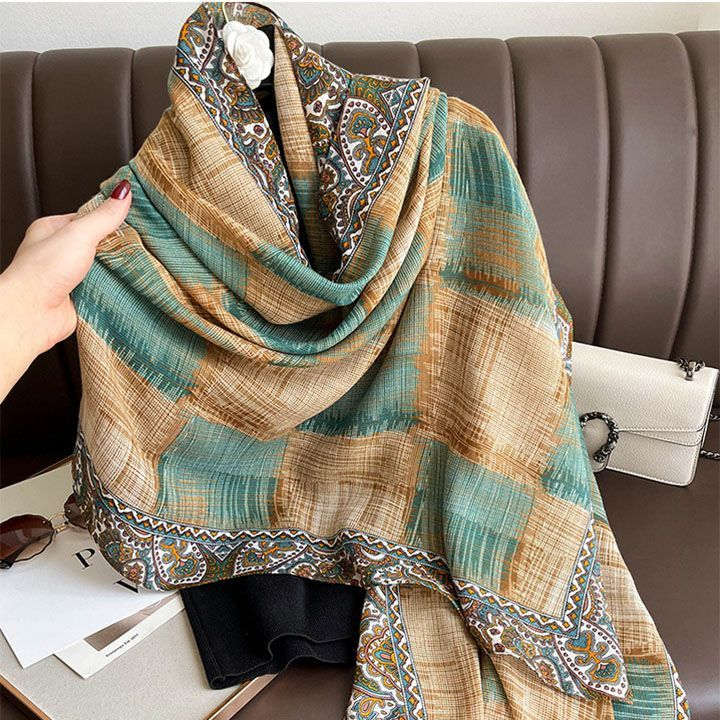 Cfnbharvest Marke 2023 Herbst/Winter Neue Baumwolle und Hanf Schal frauen Atmosphäre Koreanische Version Nobe und Warm Big_voghion.com