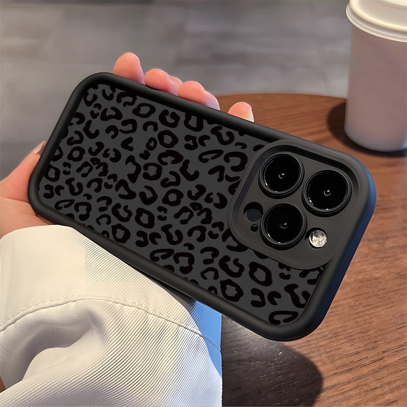 For Redmi 14C Case Black Leopard Print Phone Case For Xiaomi Redmi 13 12 13C 12C Redmi Note 14 13 12 11 Pro Plus 12S 11 10 Cover_voghion.com