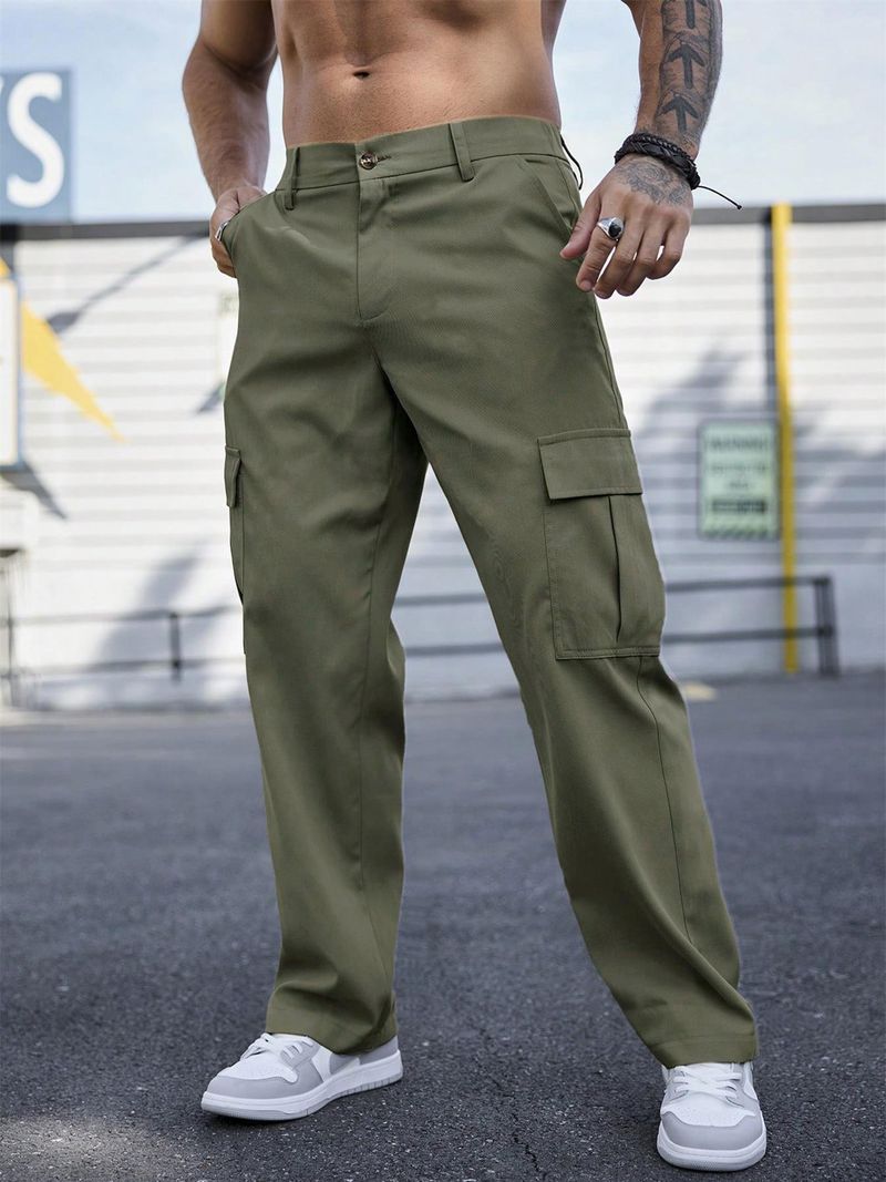 Neue Herren-Arbeitskleidung, Freizeithose, Multi-Pocket-Hose, geeignet für den täglichen Gebrauch_voghion.com