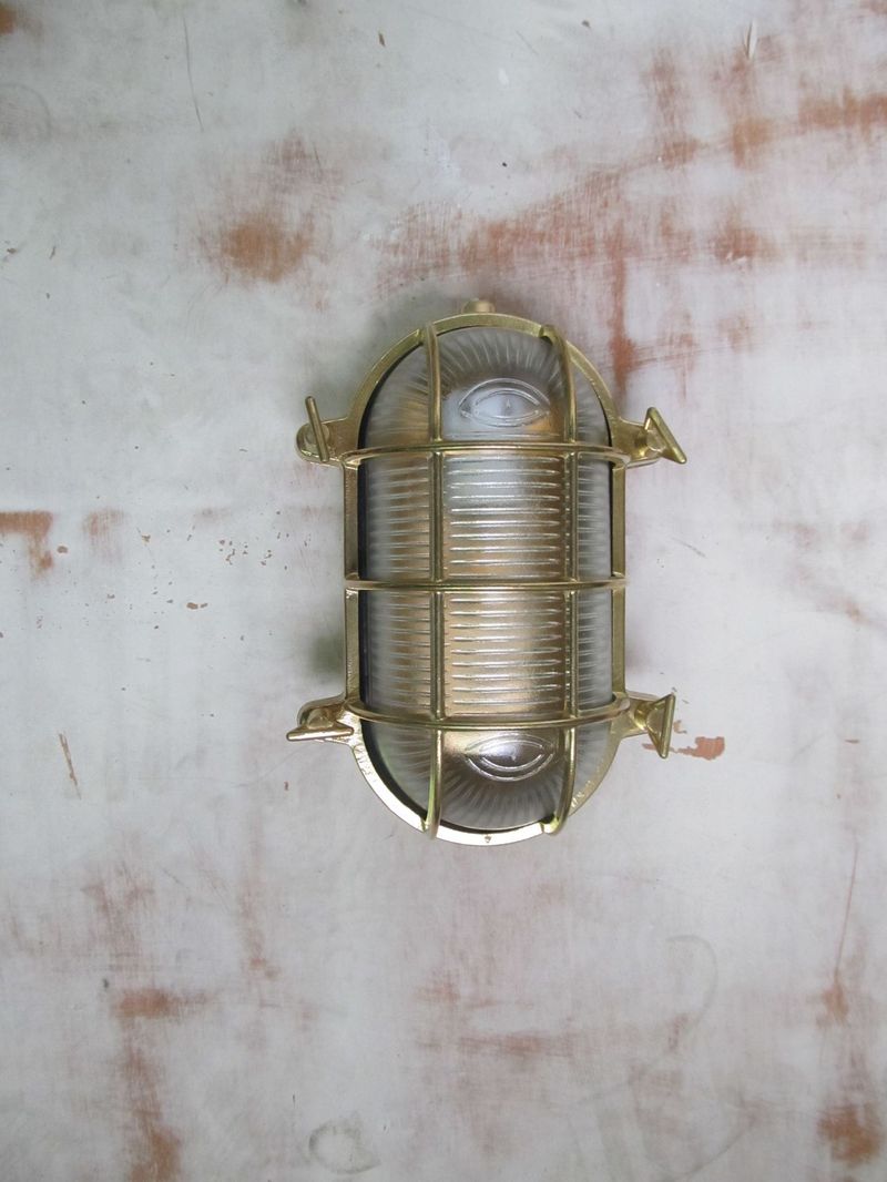 Lampada da parete impermeabile per interni ed esterni in ottone di alta qualità in stile industriale nordico per villa_voghion.com