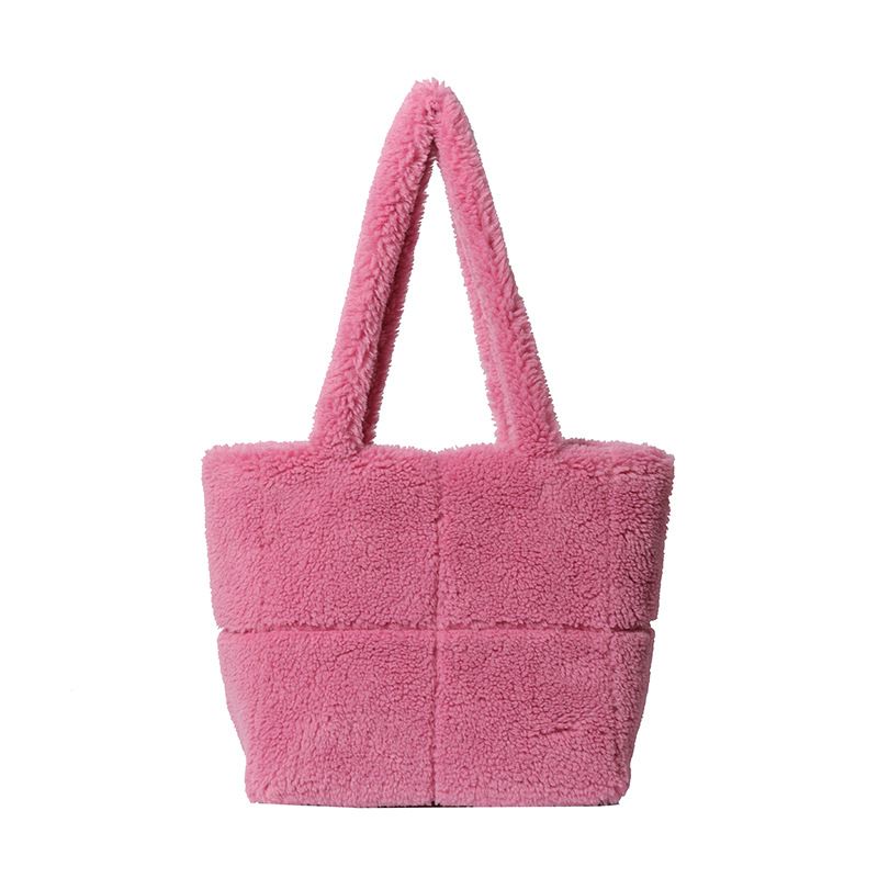 Beibei Shangpin 2023 Early Winter New Fashion Simple Fur Tote Versatile One Shoulder Handheld Women's Bag Bags_voghion.com