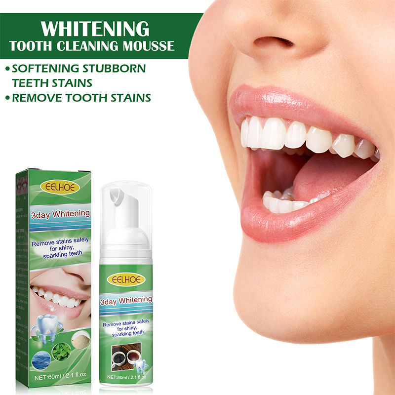Beauty Care Shop Zahnaufhellung Whitening Cleansing Mousse Erfrischt, hellt Zähne auf, beugt Karies vor, beseitigt Gerüche, Flecken_voghion.com