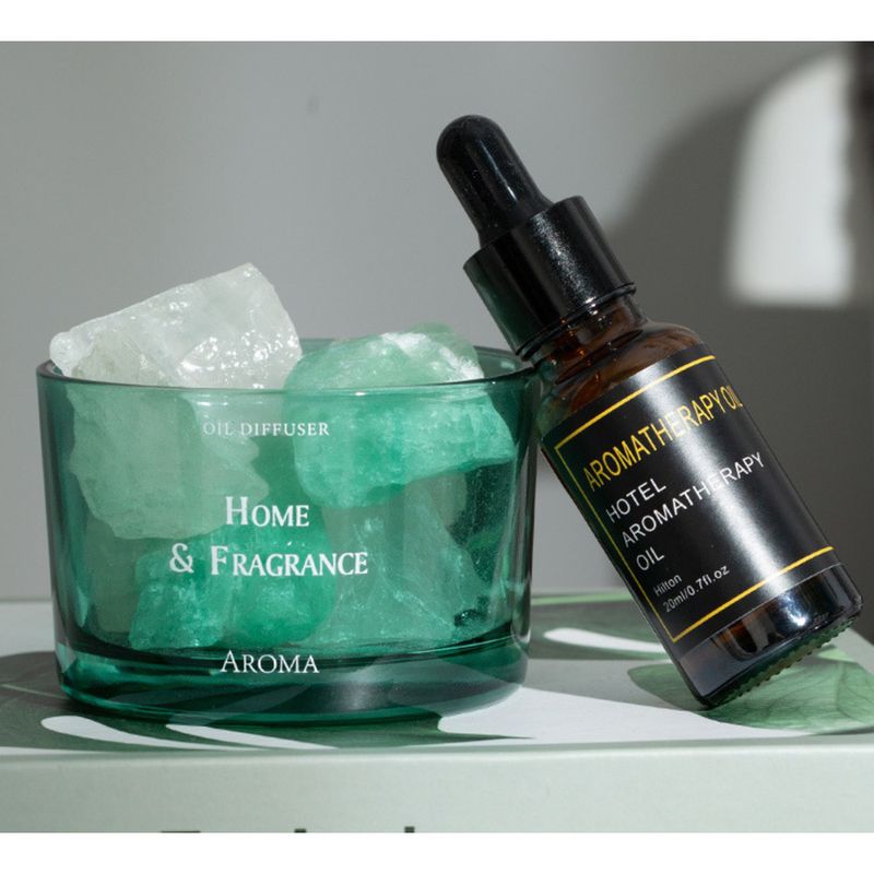 No Fire Aromatherapie-Diffusorstein, Schlafzimmer-Lichtduft, ätherisches Öl für Zuhause, Aroma-Ornament_voghion.com