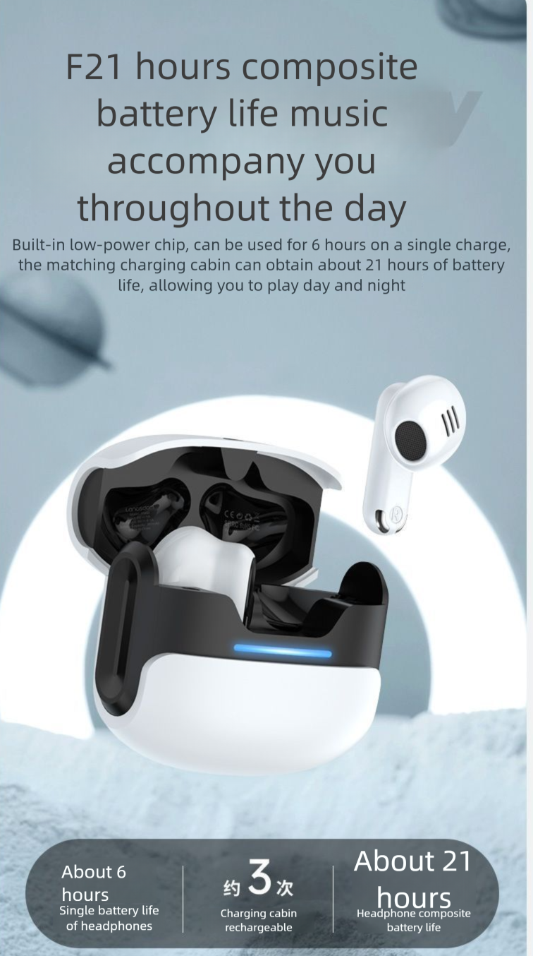 Technology Sense Wireless Bluetooth Earphones New Gaming Noise Cancelling Running Sports Fitness Anti-Drop Long Battery_voghion.com