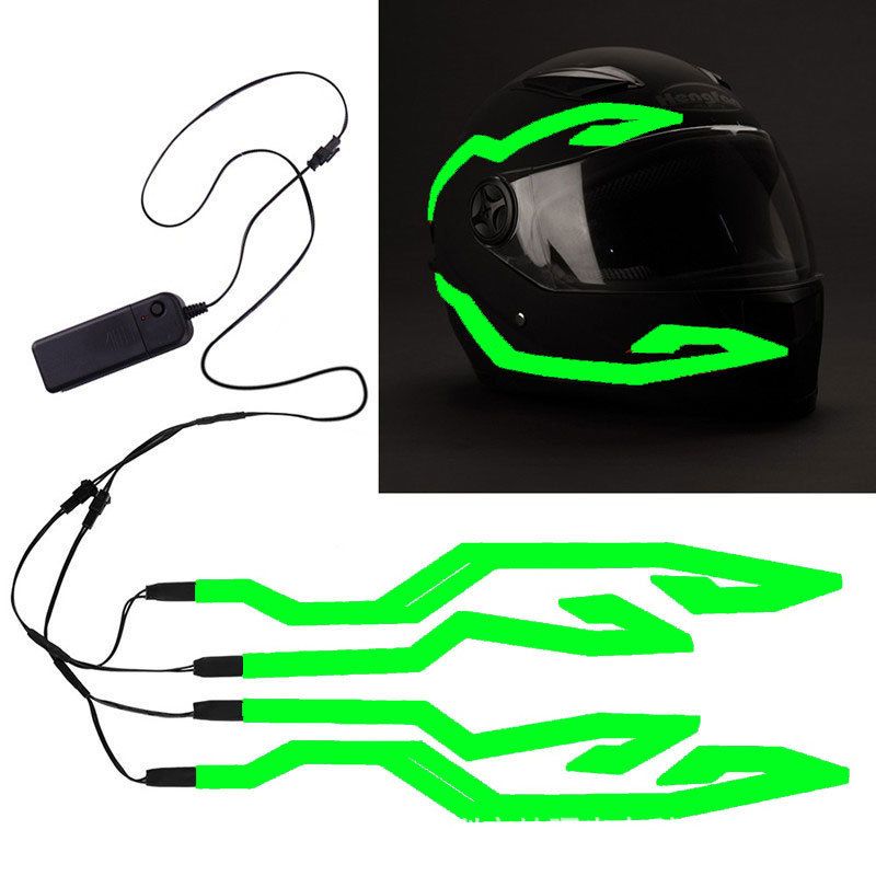 Aceeași motocicletă Siguranță de rulare Banda luminoasă cu LED Cască de motocicletă care emite lumină rece_voghion.com