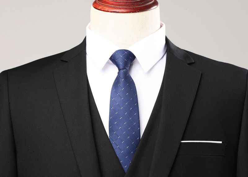 Men's clothing suit suit men's high-grade professional suit navy blue work coat_voghion.com