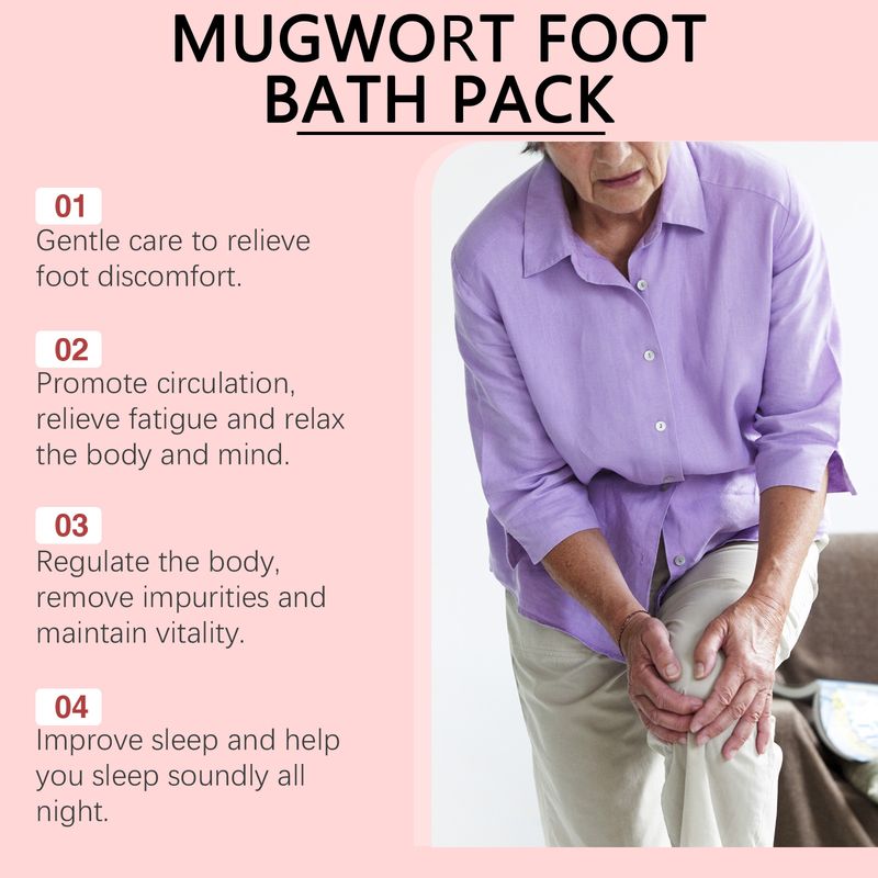 Kräuterfußbadebeutel zur komfortablen täglichen Reinigung und Feuchtigkeitsversorgung. Pflanzliche Inhaltsstoffe für die Fußpflege_voghion.com