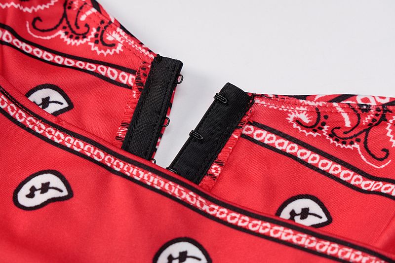 Top tubo con estampado de espiga y botones para mujer, primavera 2025_voghion.com