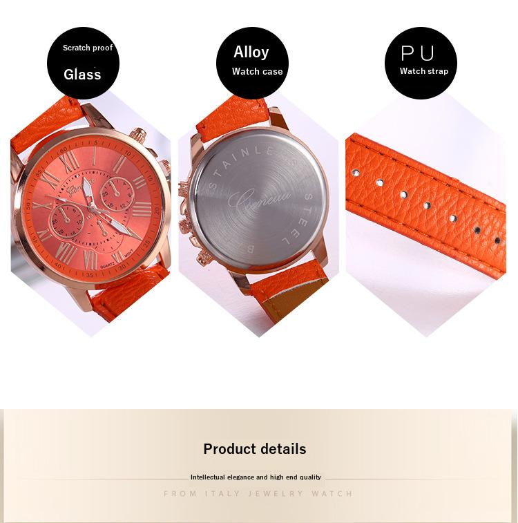 Wristwatch New Ladies Leather Belt Watch Vienna Quartz Watch Leather Belt Fashioned Ladies Watch Mens Watch_voghion.com
