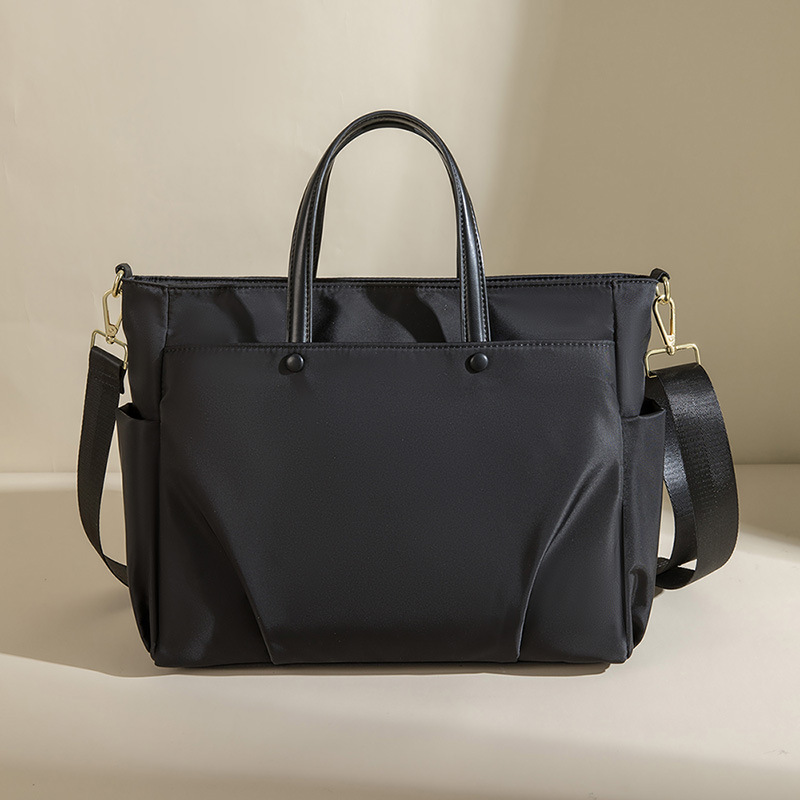 Laptop bag ladies shoulder portable large-capacity briefcase shoulder slung Tote 15.6 inch liner bag_voghion.com