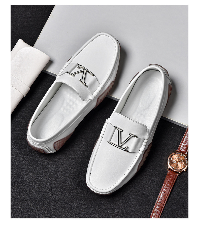 Fashion Men Casual Leather Shoes Luxury Italian Soft Men Loafers Handmade Moccasins Men Breathable Slip On Boat Shoes Plus Size_voghion.com