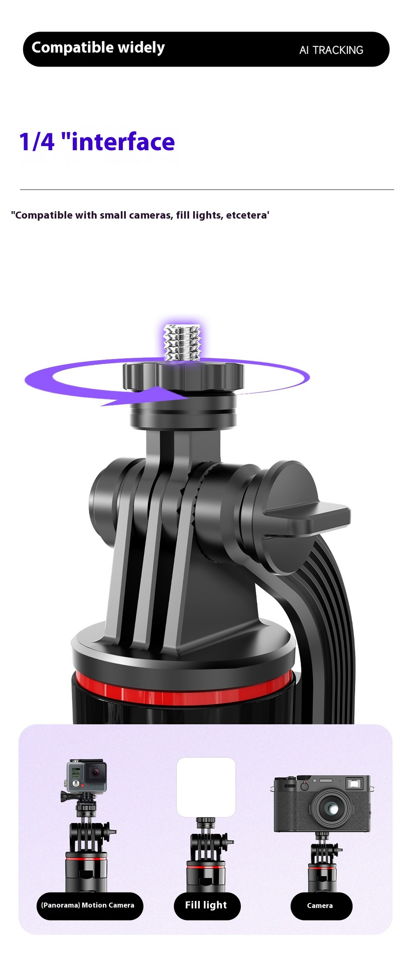 New Follow-up Anti-shake Gimbal Mobile Phone Selfie Stick, Fully Automatic Photo Artifact, Bluetooth Connection, Anti-shake Retractable_voghion.com