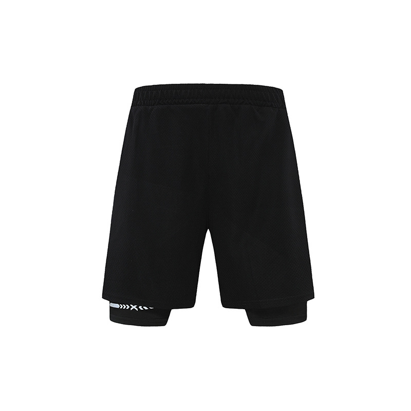 Pantaloni scurți imprimați cu uscare rapidă pentru bărbați, noi pantaloni de trening cu strat dublu din trei părți, pantaloni sport anti-reflexie_voghion.com