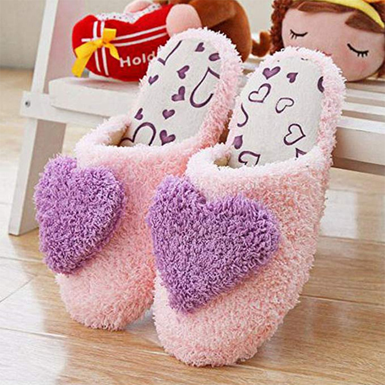 Chaussons d'intérieur en fourrure et coton, antidérapants, pour hommes et femmes, style coréen, pour l'automne et l'hiver_voghion.com