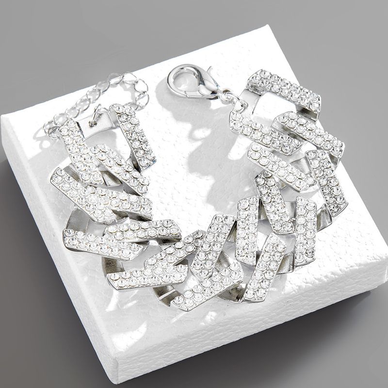 30mm extra grote overdreven Cubaanse ketting armband set gepersonaliseerde staaf vol diamanten_voghion.com
