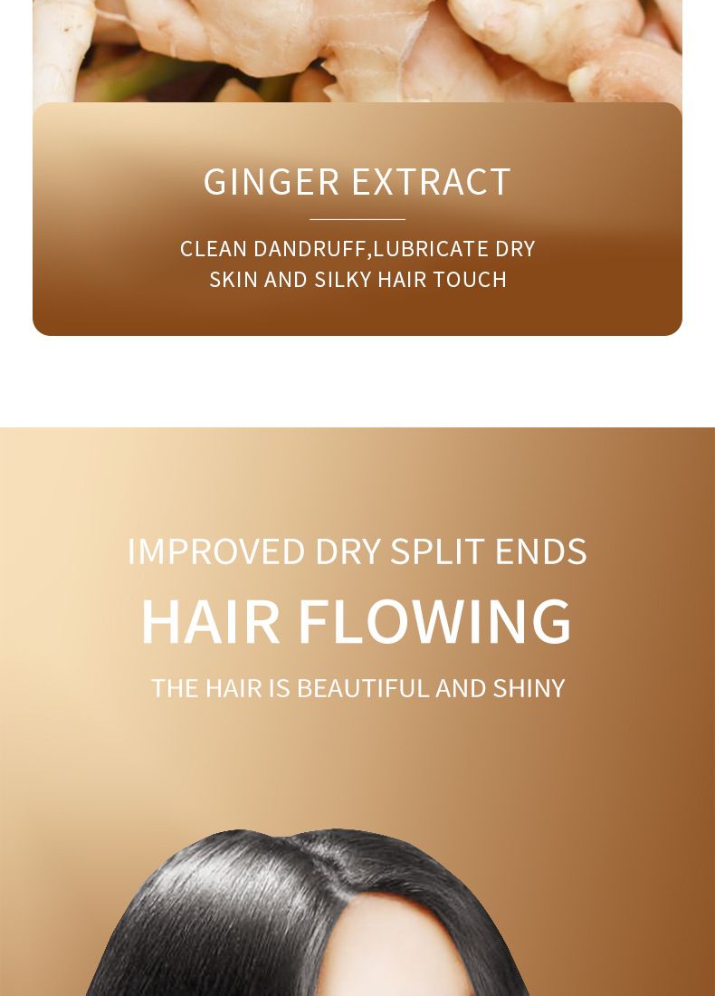 Maschera completa allo zenzero inglese 500 g SADOER Idratante e lisciante per capelli Trasmissione in diretta_voghion.com