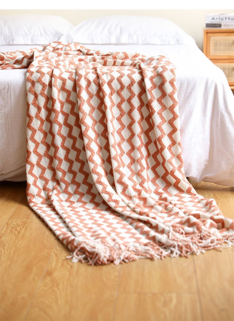 Copridivano lavorato a maglia, tovagliolo da letto, tovagliolo estivo per ufficio, aria condizionata, coperta per pisolino, piccola coperta_voghion.com