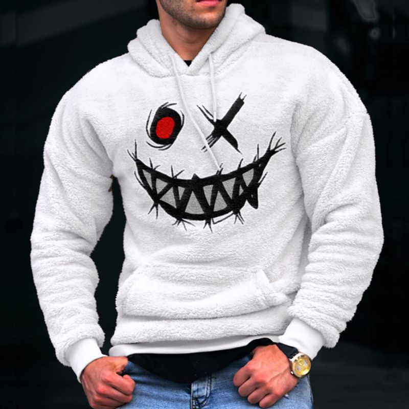 Arctic Veet Kapuzenpullover mit Smiley-Stickerei für Herren_voghion.com
