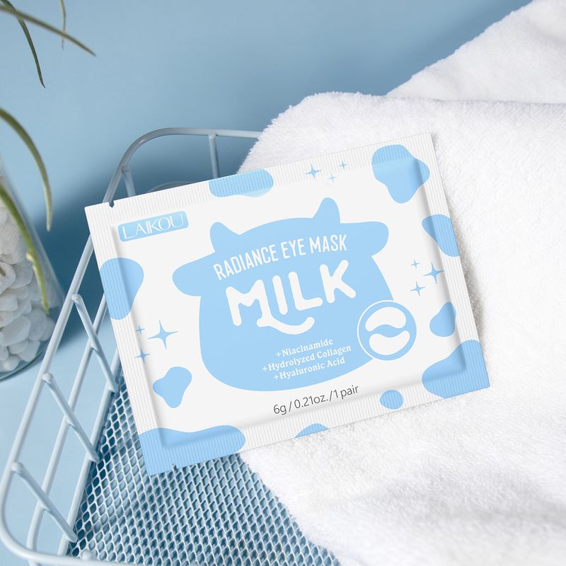 Máscara labial e para os olhos Laikou, 8 conjuntos de 5 peças, máscara hidratante para os lábios e para os olhos_voghion.com