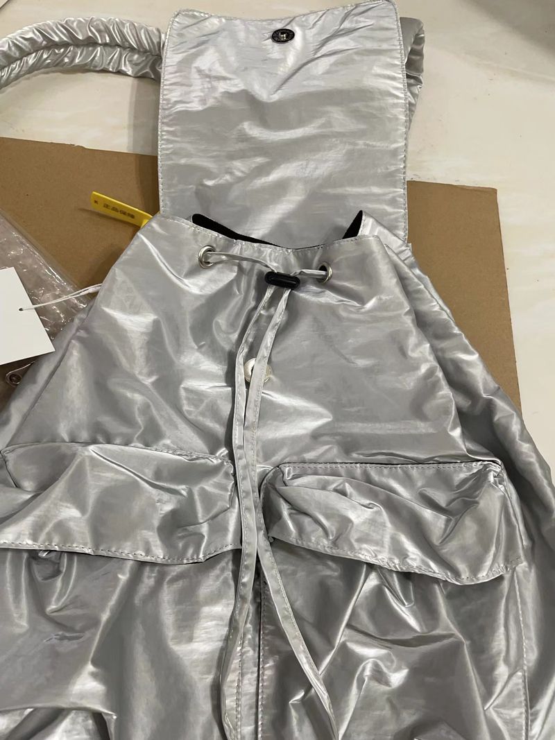 niche Design Multifunctional Nylon Glossy Backpack Lightweight Drawstring Women's Backpack 2025 Spring And Summer New Fashion Versatile_voghion.com