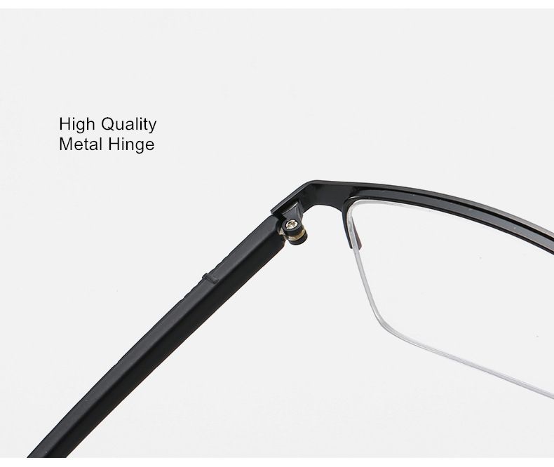 Moud SWOKENCE Myopie Brëller -0.5 bis -10 Fraen Männer Hallef Frame Anti Blo Liicht Photochromesch Brëller mat Rezept_voghion.com