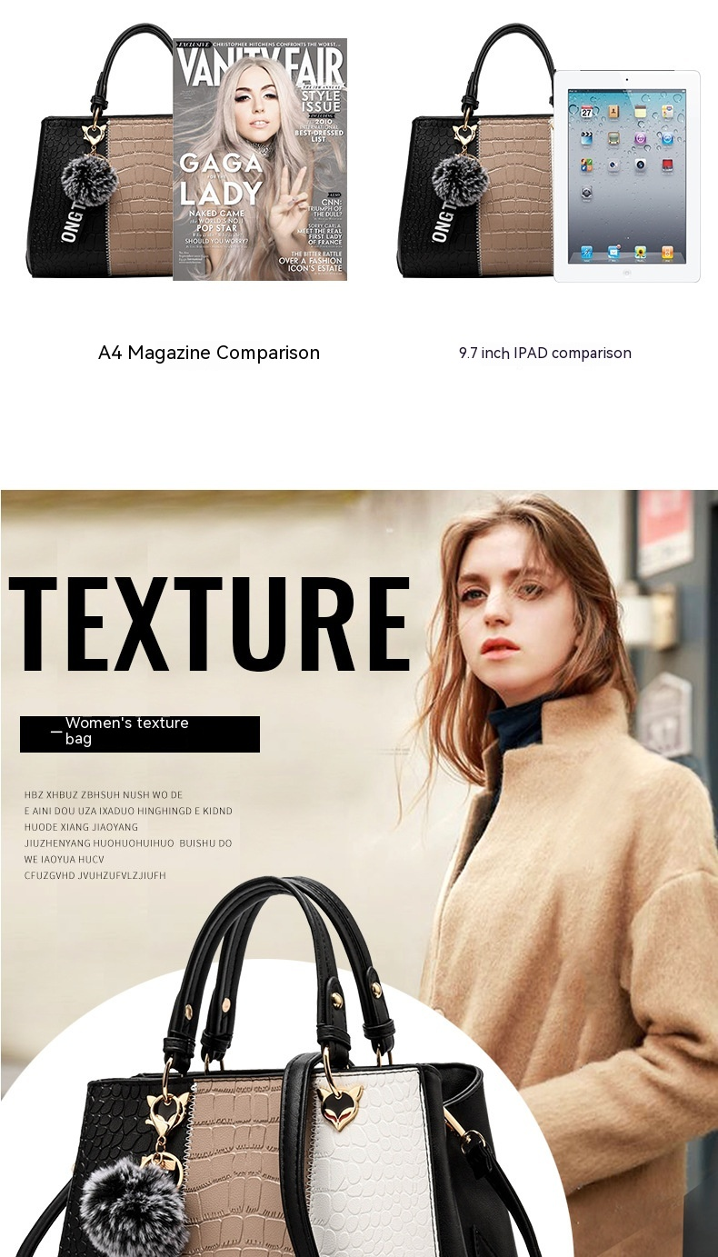 2023nuova borsa da donna di vendita calda, magnifica borsa versatile con una spalla, borsa da donna a tracolla semplice e alla moda, borsa grande_voghion.com