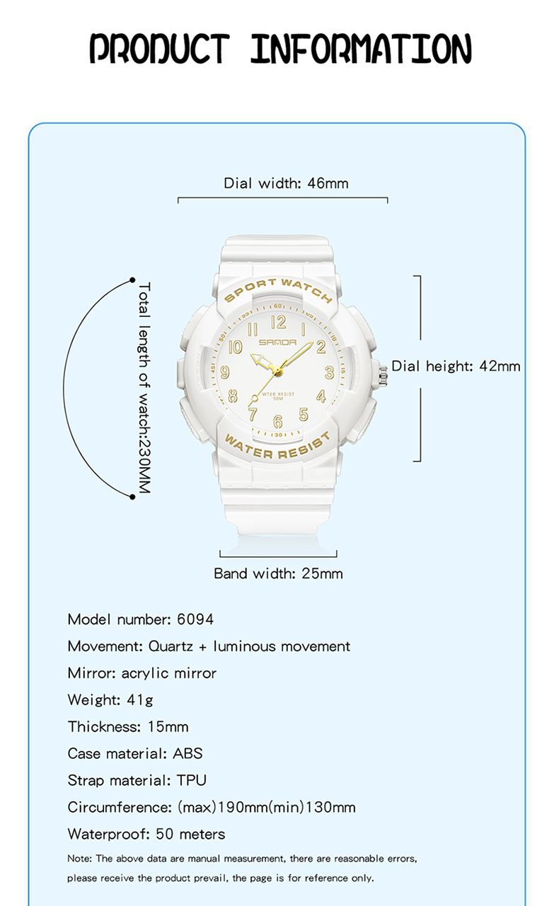 Orologio sportivo unisex alla moda con display digitale, impermeabile fino a 50 m, cinturino in TPU leggero, casual ed elegante per adolescenti e adulti._voghion.com